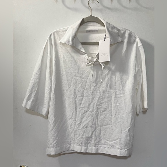 Nwt- Zara Man- Boucle textured shirt- Small - Picture 5 of 8